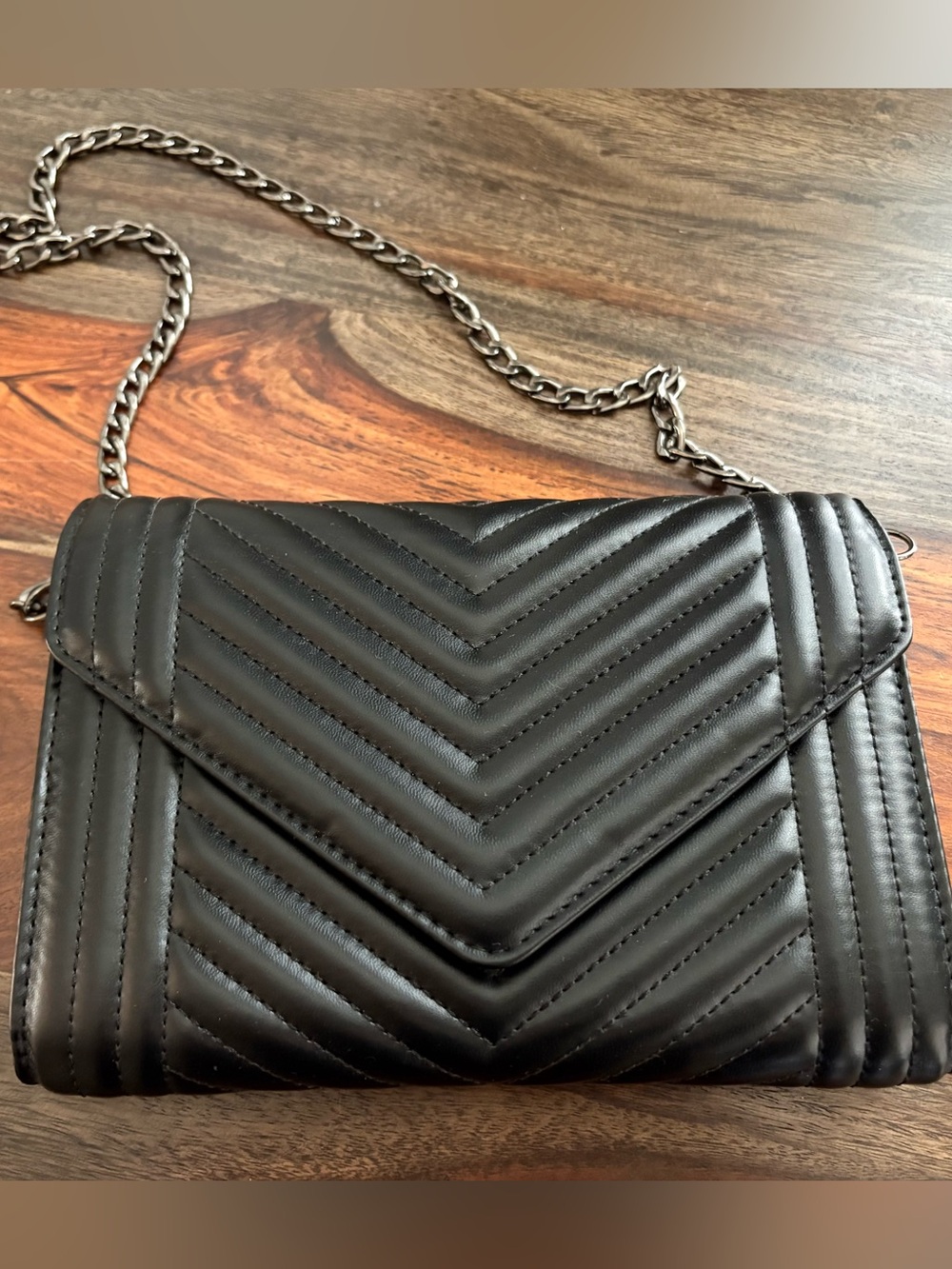 Black Crossbody Purse Chain Strap